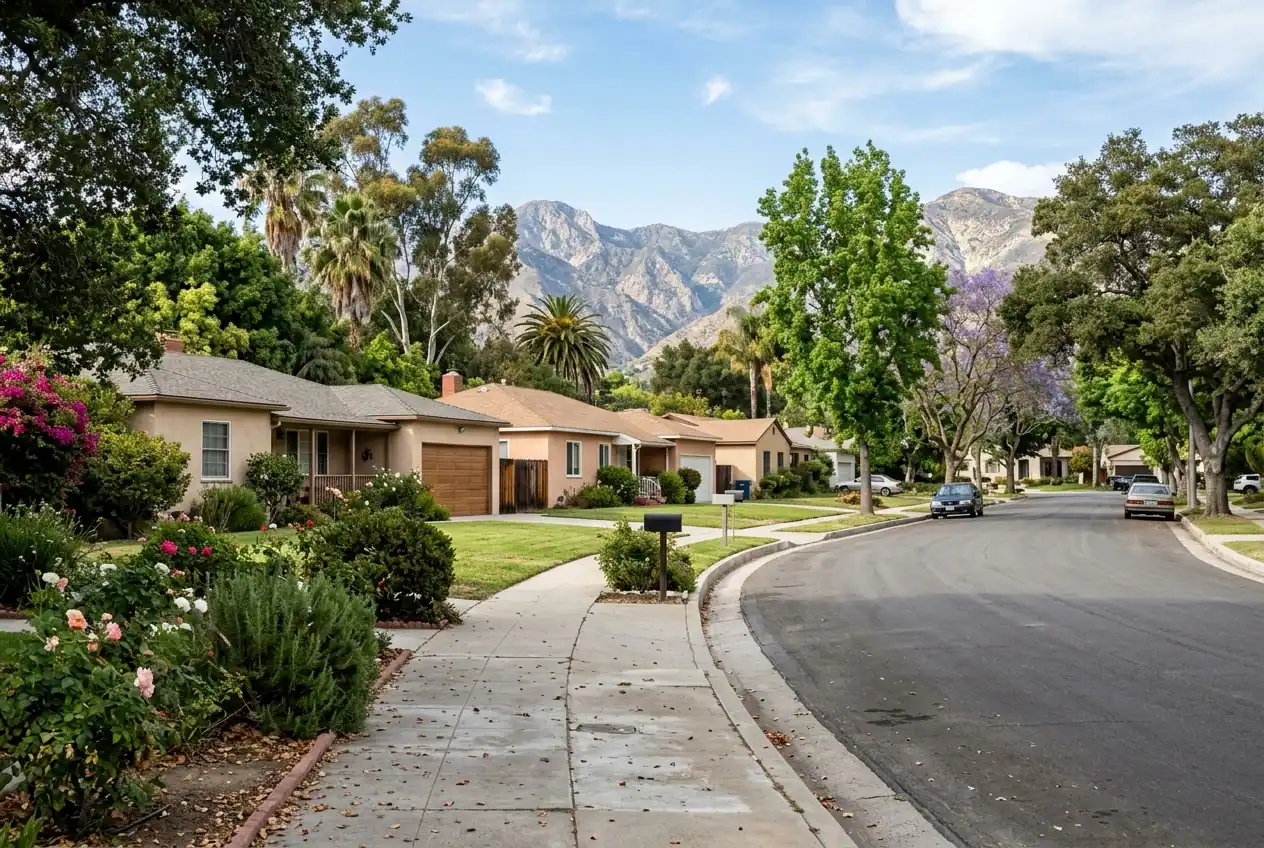 Residential streets and desert surroundings characteristic of Spring Valley, Nevada