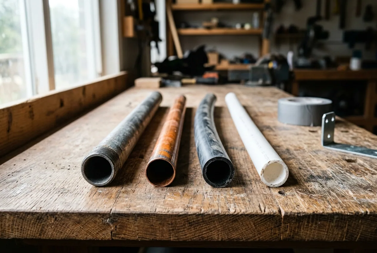Pipe repair work in a Las Vegas home, illustrative image