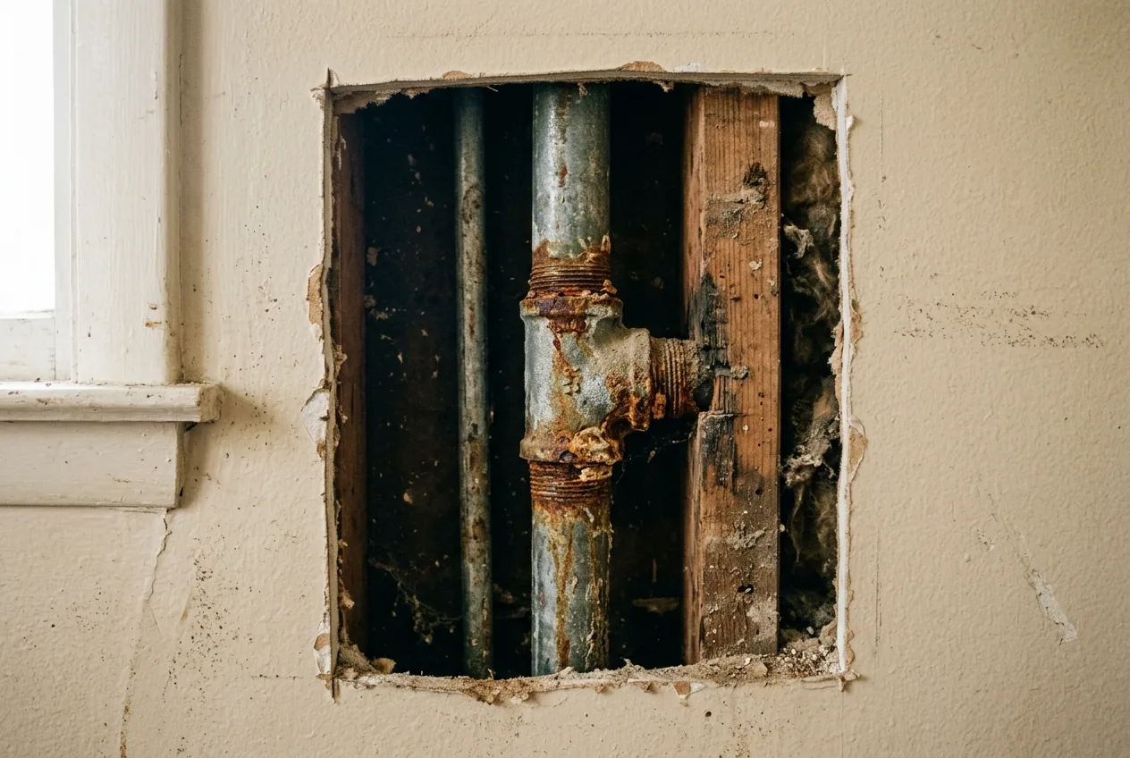 Repiping work in a Las Vegas home, illustrative image
