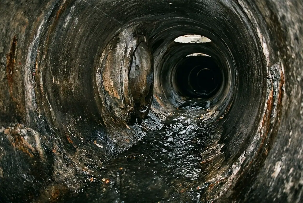 Sewer camera inspection work in a Las Vegas home, illustrative image